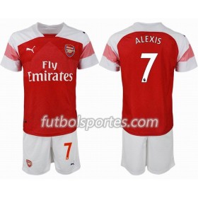 Camisetas Arsenal ALEXIS 7 Niño Primera Equipacion 2018/2019